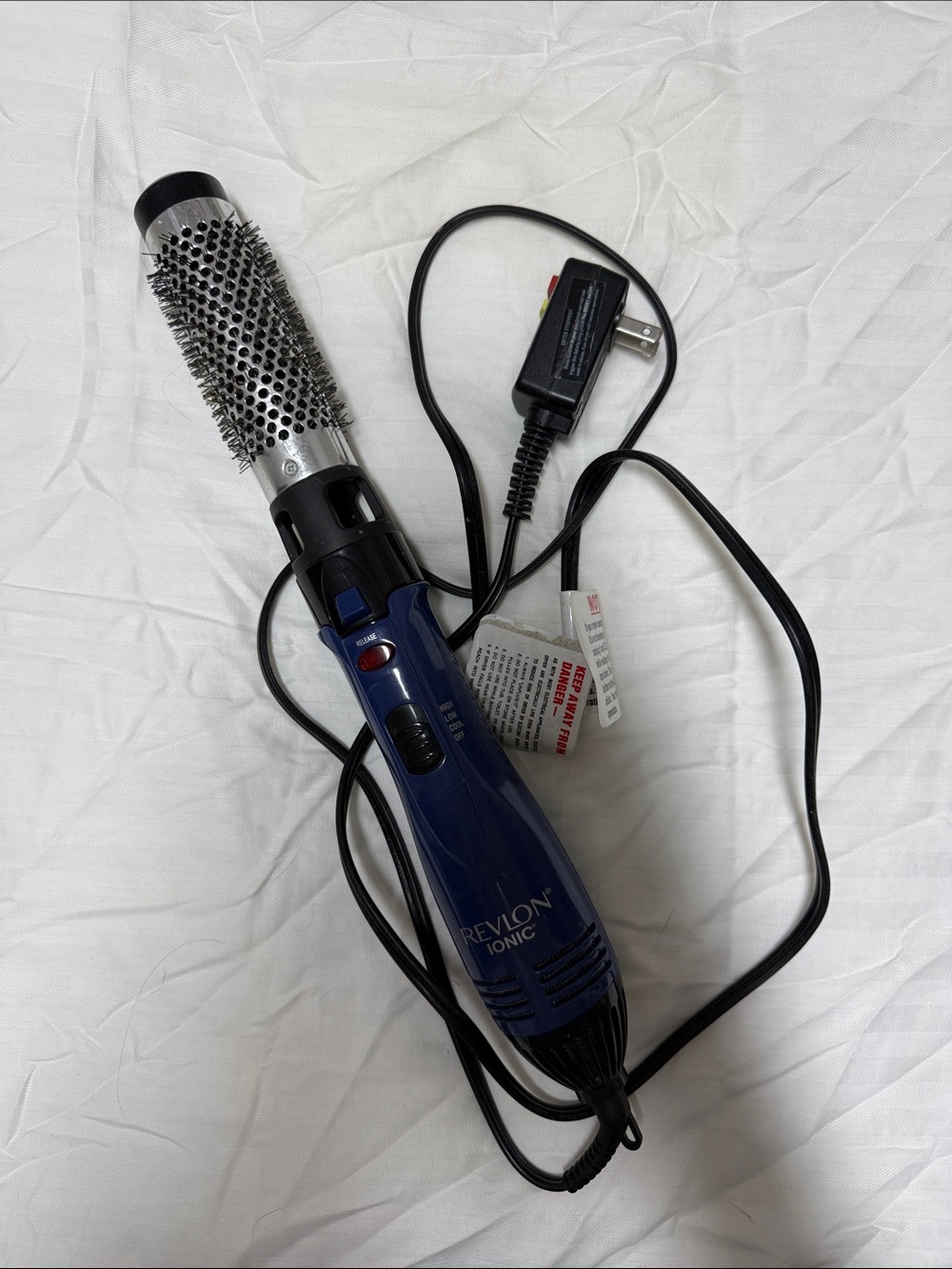 Blue 2-in-1 Hot Air Styling Brush